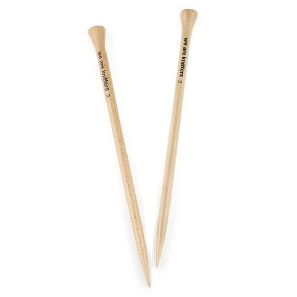 We Are Knitters Beechwood Knitting Needles 15mm - Picture 2 of 6